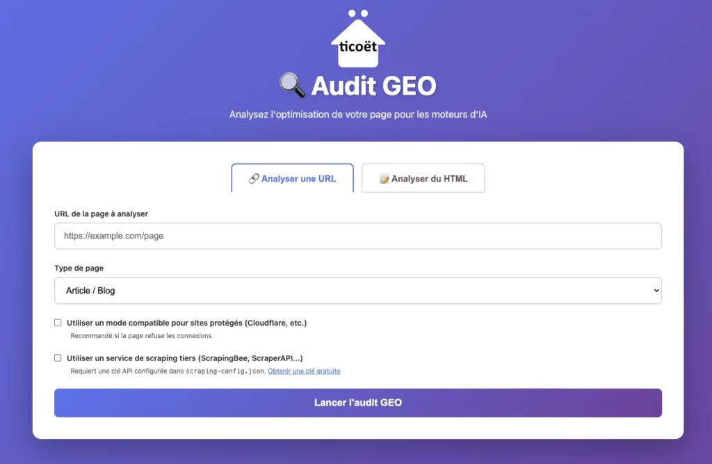 Audit GEO Online