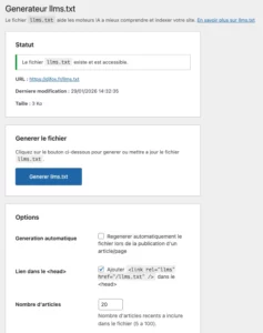 GEO Générateur llms