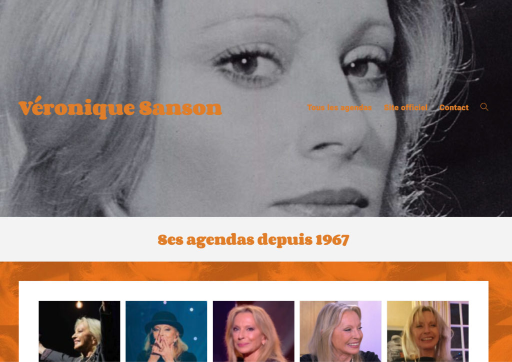 Les agendas de Véronique Sanson